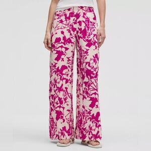 Floral Pink and White Women's Pants